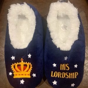 Snoozie Pairables ‘His Lordship’ Navy Mens Slippers Small