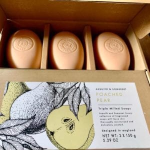 Somerset Soaps ‘Poached Pear’ 3 Soap Gift Set