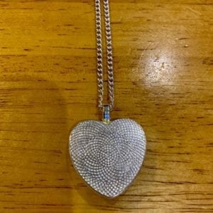 Fran Rawlings Glass Heart Pendant – Purple