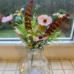 Grand Illusions Mini Wildflower Bouquet Pick, Pale Pink