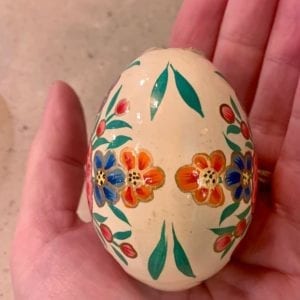 Dalit Goods – Solid Wooden Egg – White