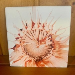 Splosh Flourish Sunflower Ceramic Coaster