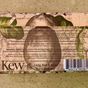 Kew Gardens Lemongrass and Lime Soap