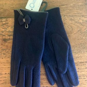 Quintessential Wool Mix Gloves – Navy