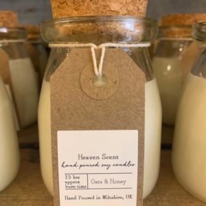 Heaven Scent Milk Bottle Candle – OATS & HONEY