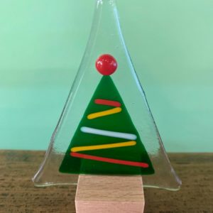 Jules Jules Glass Standing Mini Christmas Tree