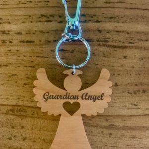 Namesake Guardian Angel Wooden Keyring