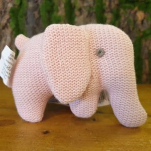Best Years Knitted Pastel Pink Elephant Rattle