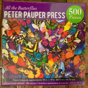 Peter Pauper Press ALL THE BUTTERFLIES Puzzle – 500 Pieces