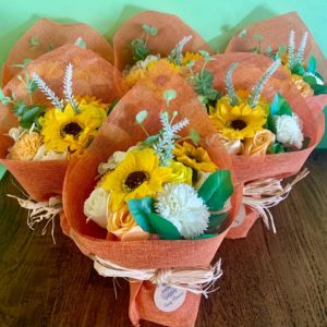 Ancient Wisdom Soap Flower Bouquet – Orange