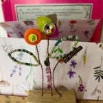 Bead and Button Blooms – Bright Forget Me Not with Button and Twirl