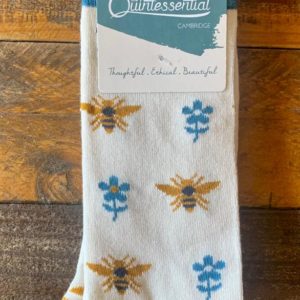 Quintessential Ladies Socks ‘Cream Bees’