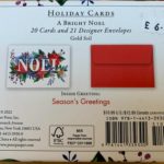 Peter Pauper Press ‘Bright Noel’, Christmas Cards (box of 20)