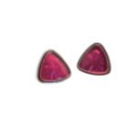 Miss Milly Pink Foiled Stud Earrings