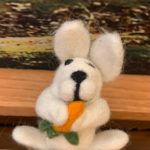Felt So Good: Handmade Bunny with Carrot Hanging Felt Easter Decoration