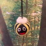 Felt So Good: Handmade Felt Mini Bumblebee Hanging Decoration