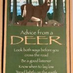SJT Enterprises Advice From A Deer –  5″ x 10″ Wood Plaque