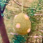 Felt So Good: Handmade Needle Felt Easter Egg Hanging Decoration (Yellow)