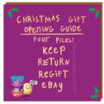 WOTMALIKE – Christmas Gift Opening Guide – Potato Lady Christmas Card — (LPX8)