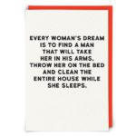 REDBACK CARDS – Every Woman’s Dream Greetings Card