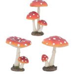Gisela Graham Resin Toadstool Cluster Ornament (Dome duo)