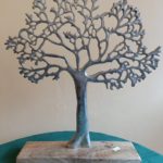 Tree of Life (Metal tree with wooden base)